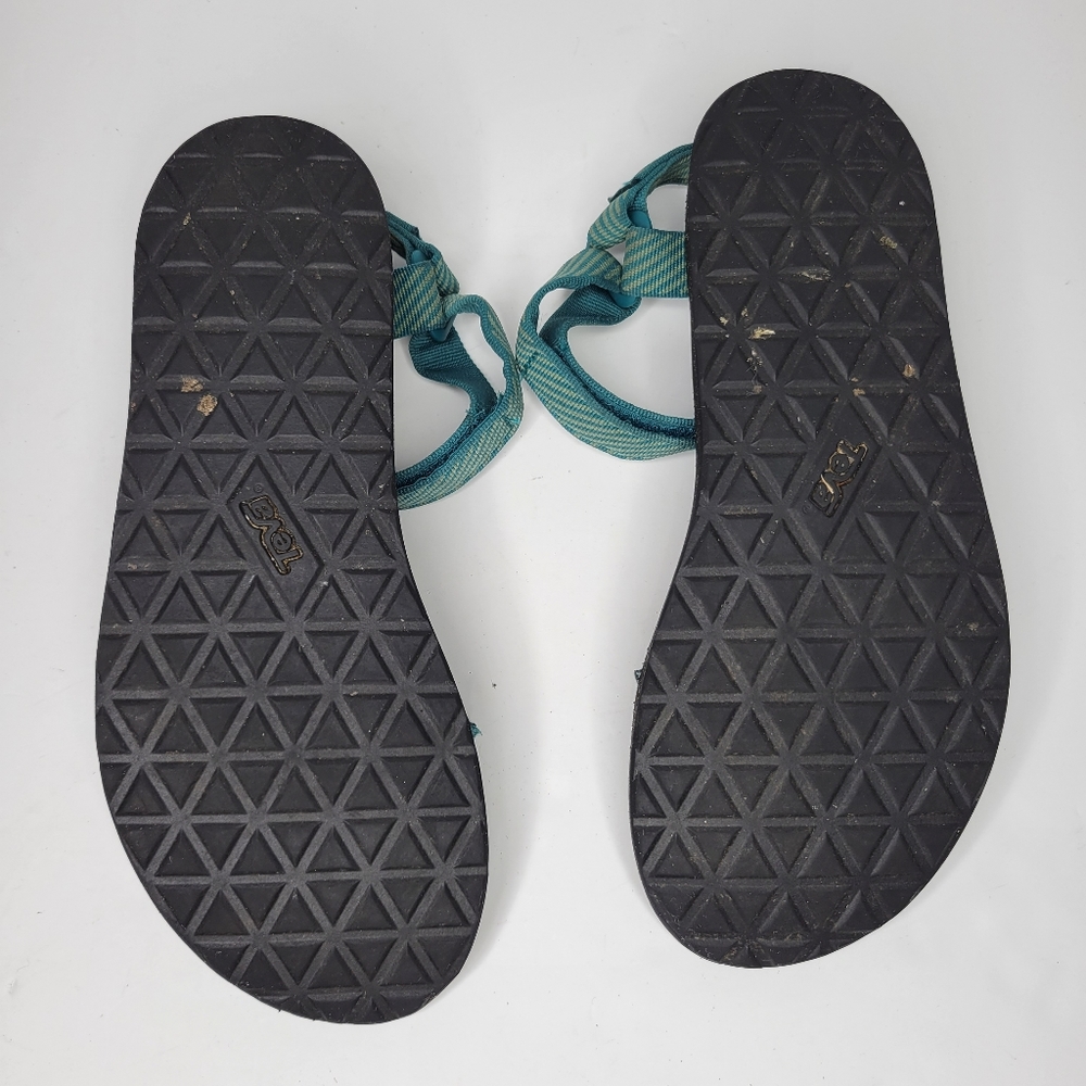 TEVA Women's Original Universal Sandal, Candy Stripe Deep Lake Size 11 - Picture 3 of 10